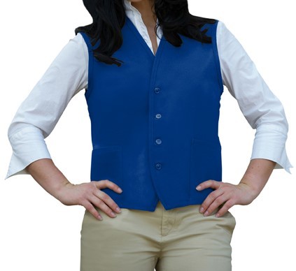 Uniform Vests in Cobalt Blue